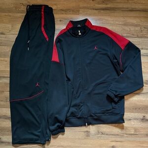 Y2K Jordan Zip Up Sweatshirt Jogger Sweatpants Matching Set Sweatsuit